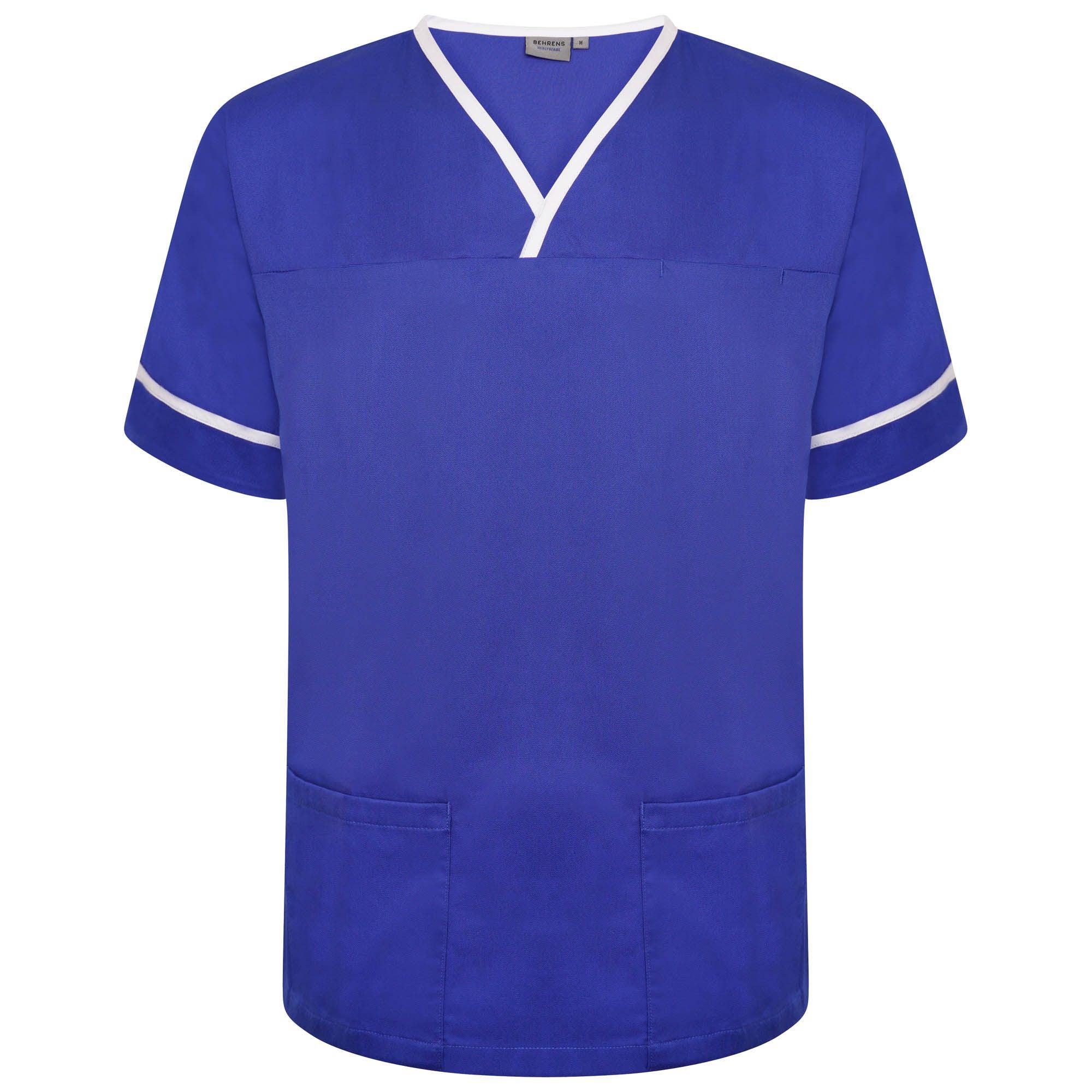 Behrens Unisex Plain Smart Scrub Top with Contrast Trim (NSTT) - Image 12