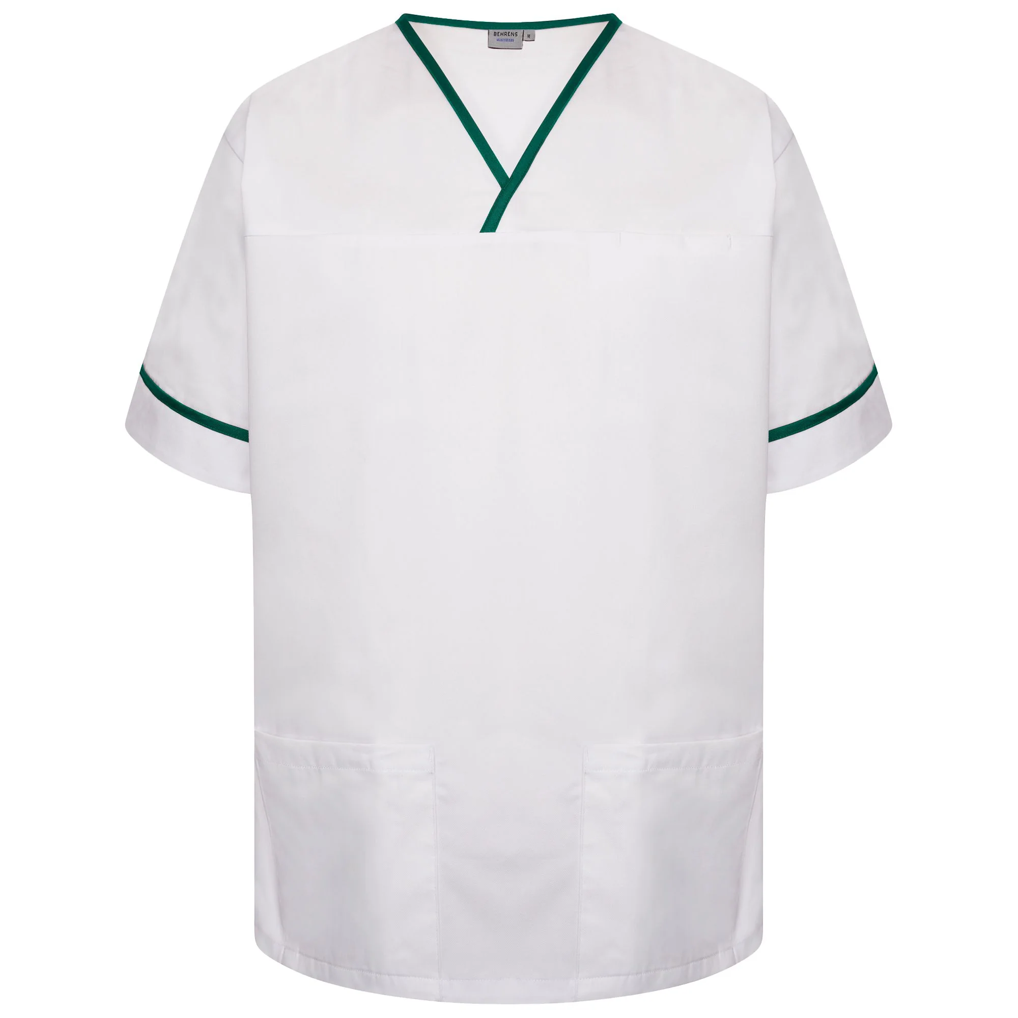 Behrens Unisex Plain Smart Scrub Top with Contrast Trim (NSTT) - Image 18