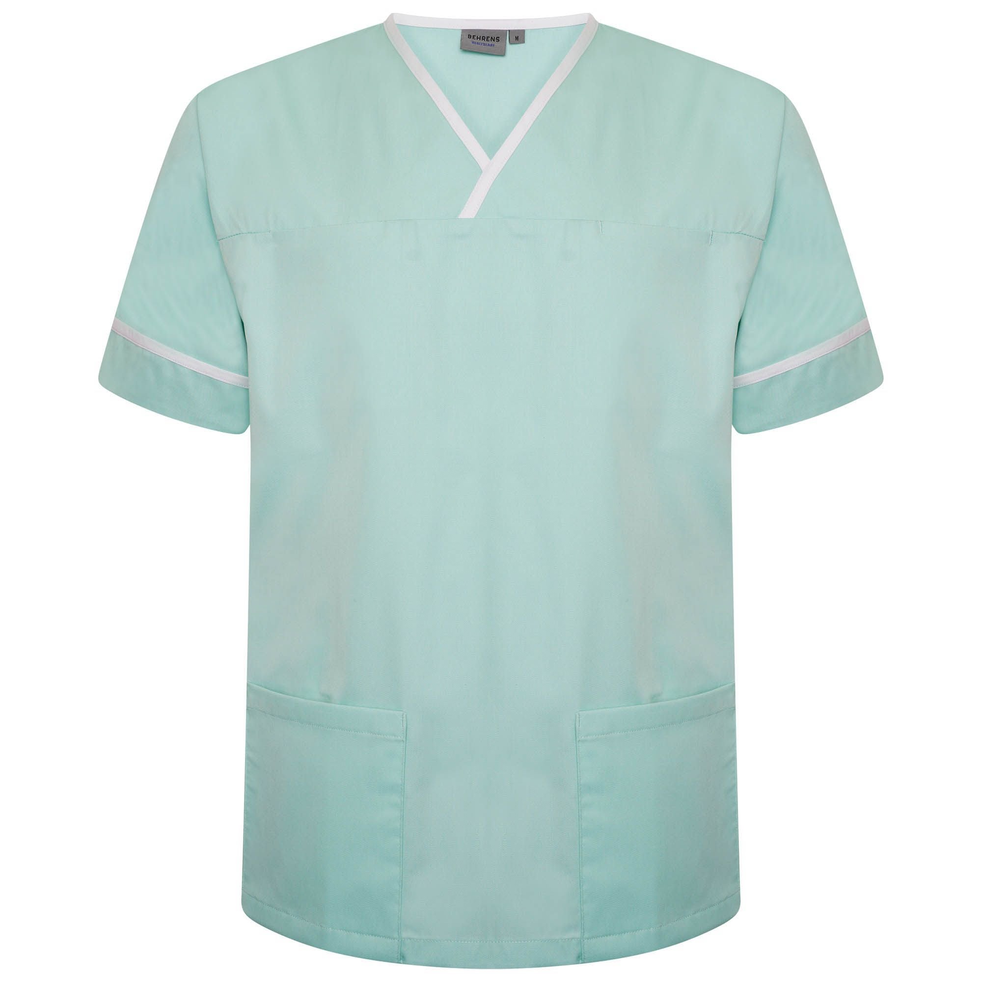 Behrens Unisex Plain Smart Scrub Top with Contrast Trim (NSTT) - Image 3
