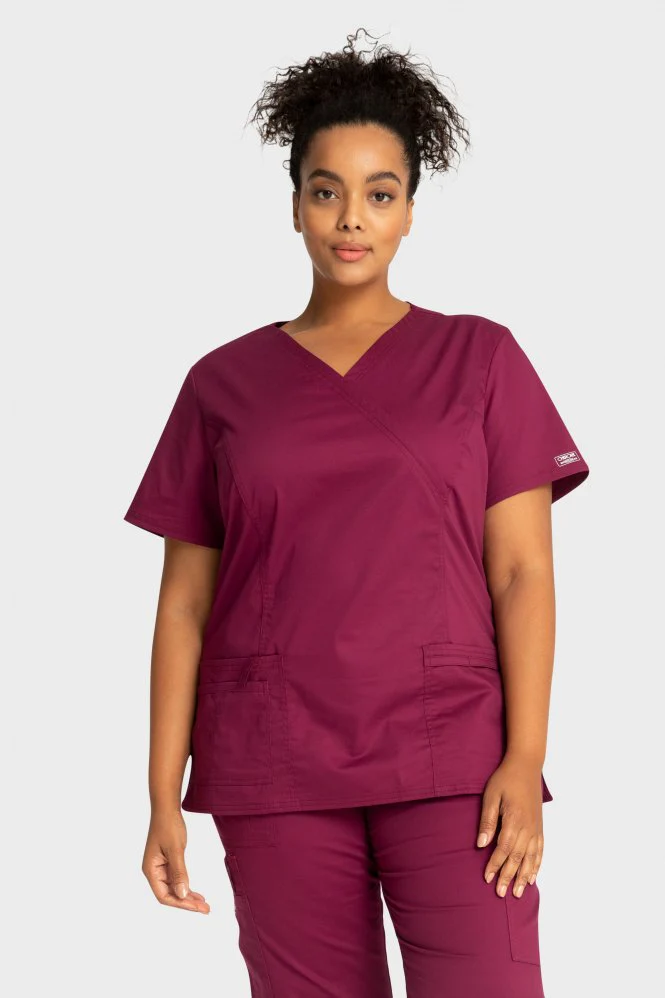 Cherokee Core stretch V neck ladies top (WWE4727) - Image 2