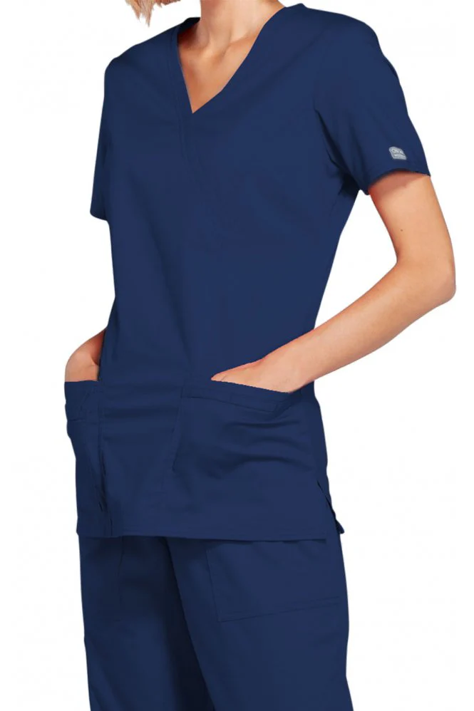 Cherokee Core stretch V neck ladies top (WWE4727) - Image 3