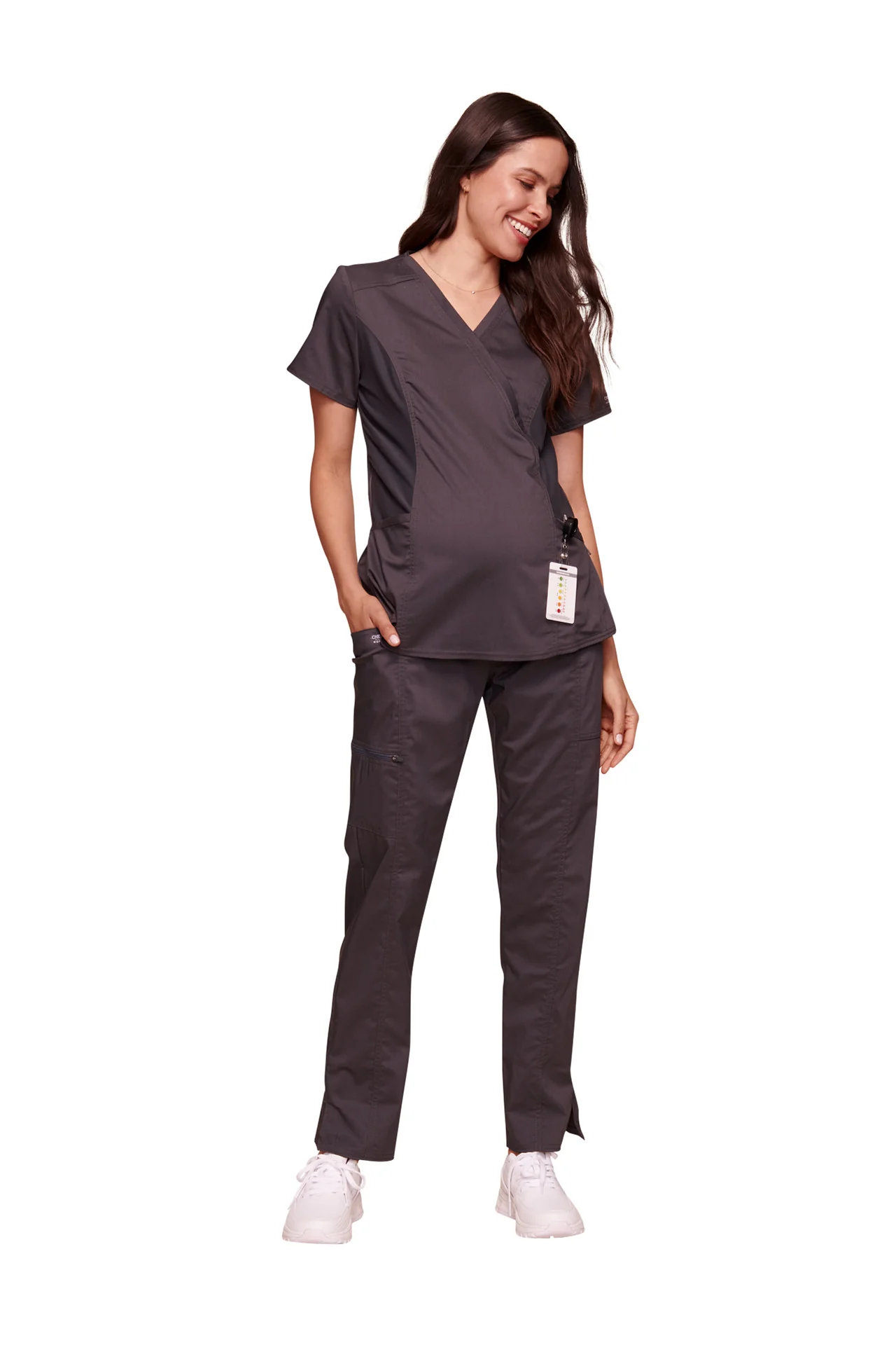 Cherokee Maternity Scrub Top WWE688 - Image 3