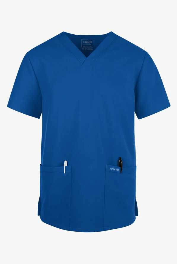 Cherokee Workwear Originals Ultra Unisex 2-Pocket V-Neck Scrub Top (CKE00014A)