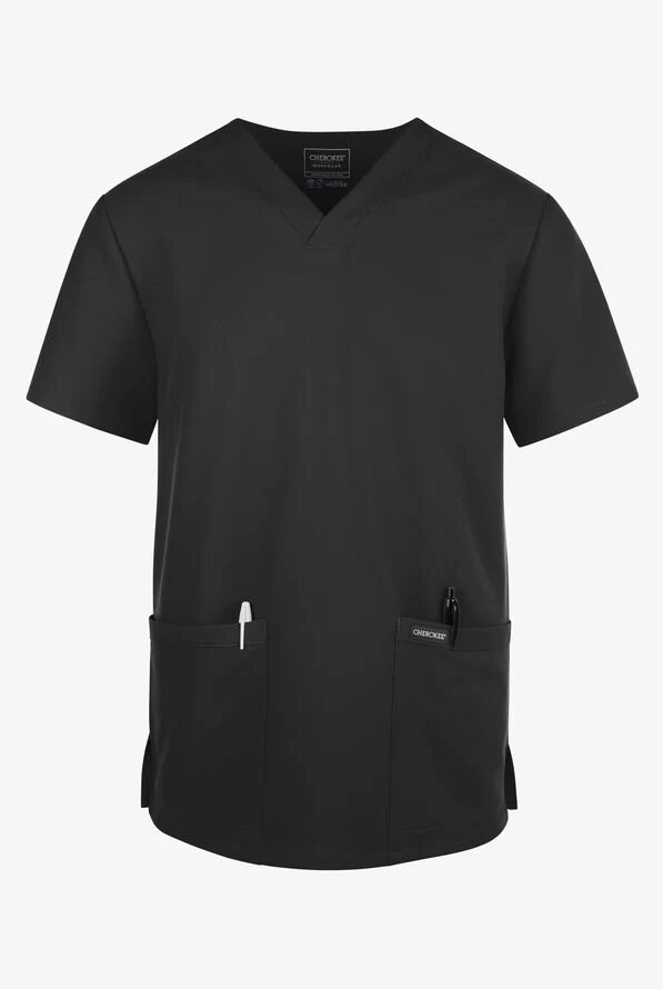 Cherokee Workwear Originals Ultra Unisex 2-Pocket V-Neck Scrub Top (CKE00014A) - Image 5