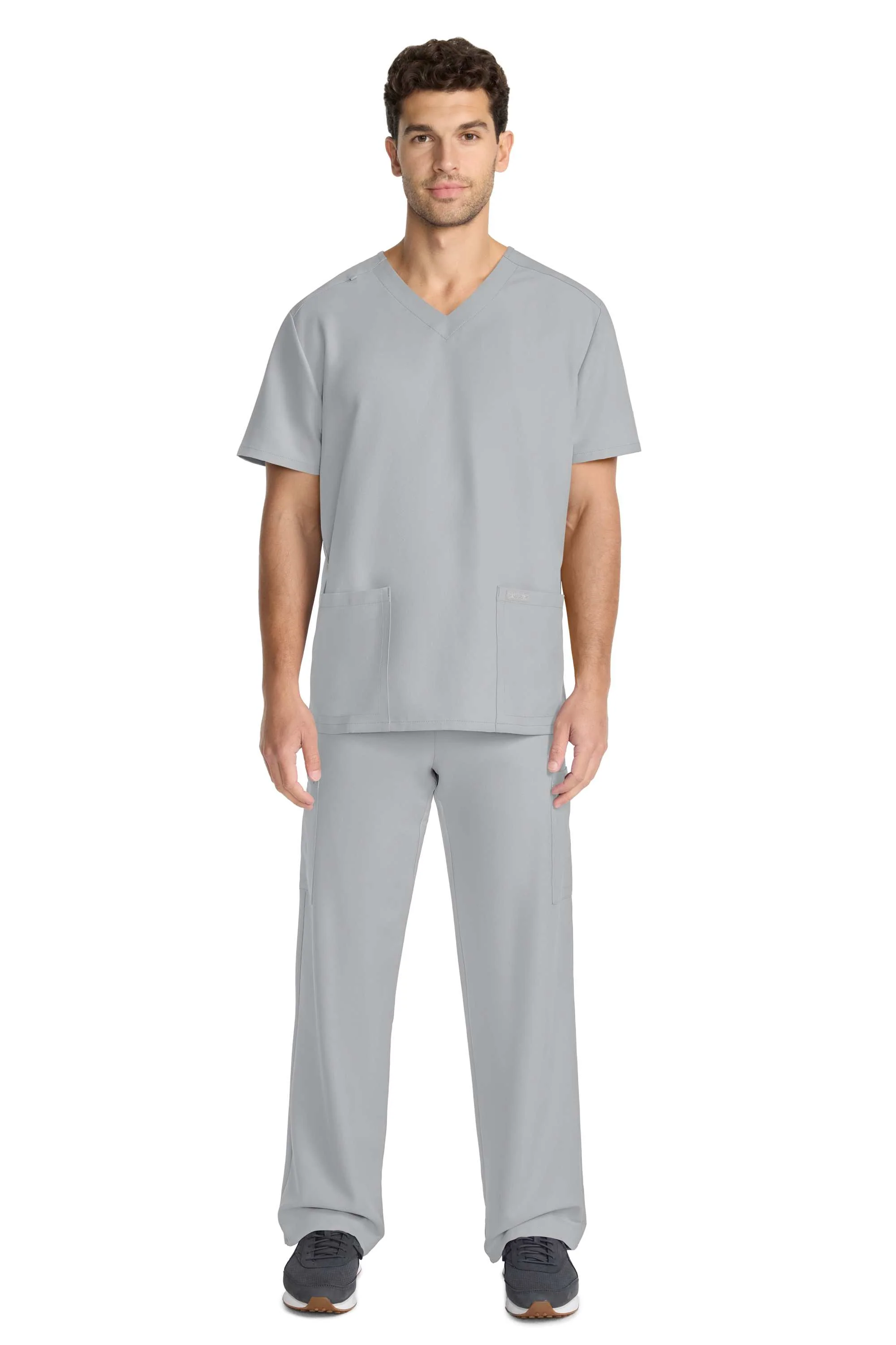 Cherokee Workwear Originals Ultra Unisex 2-Pocket V-Neck Scrub Top (CKE00014A) - Image 7