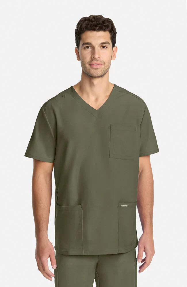 Cherokee Workwear Originals Ultra Unisex 2-Pocket V-Neck Scrub Top (CKE00014A)NEW COLOURS!! - Image 3