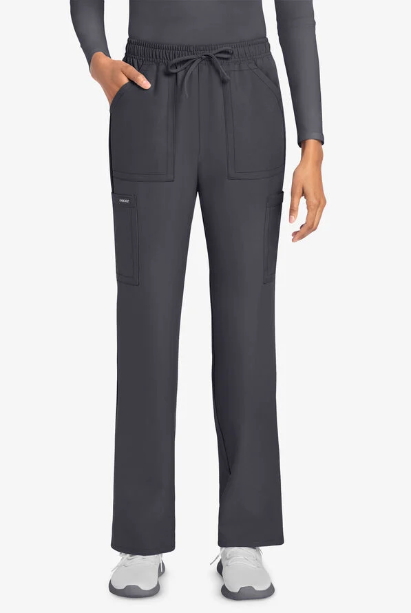 Cherokee Workwear Originals Ultra Women's 4-Pocket Drawstring Cargo Scrub Pants (CKE272A) - Image 2