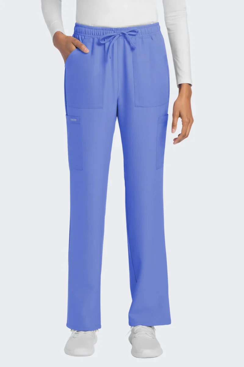 Cherokee Workwear Originals Ultra Women's 4-Pocket Drawstring Cargo Scrub Pants (CKE272A) - Image 4