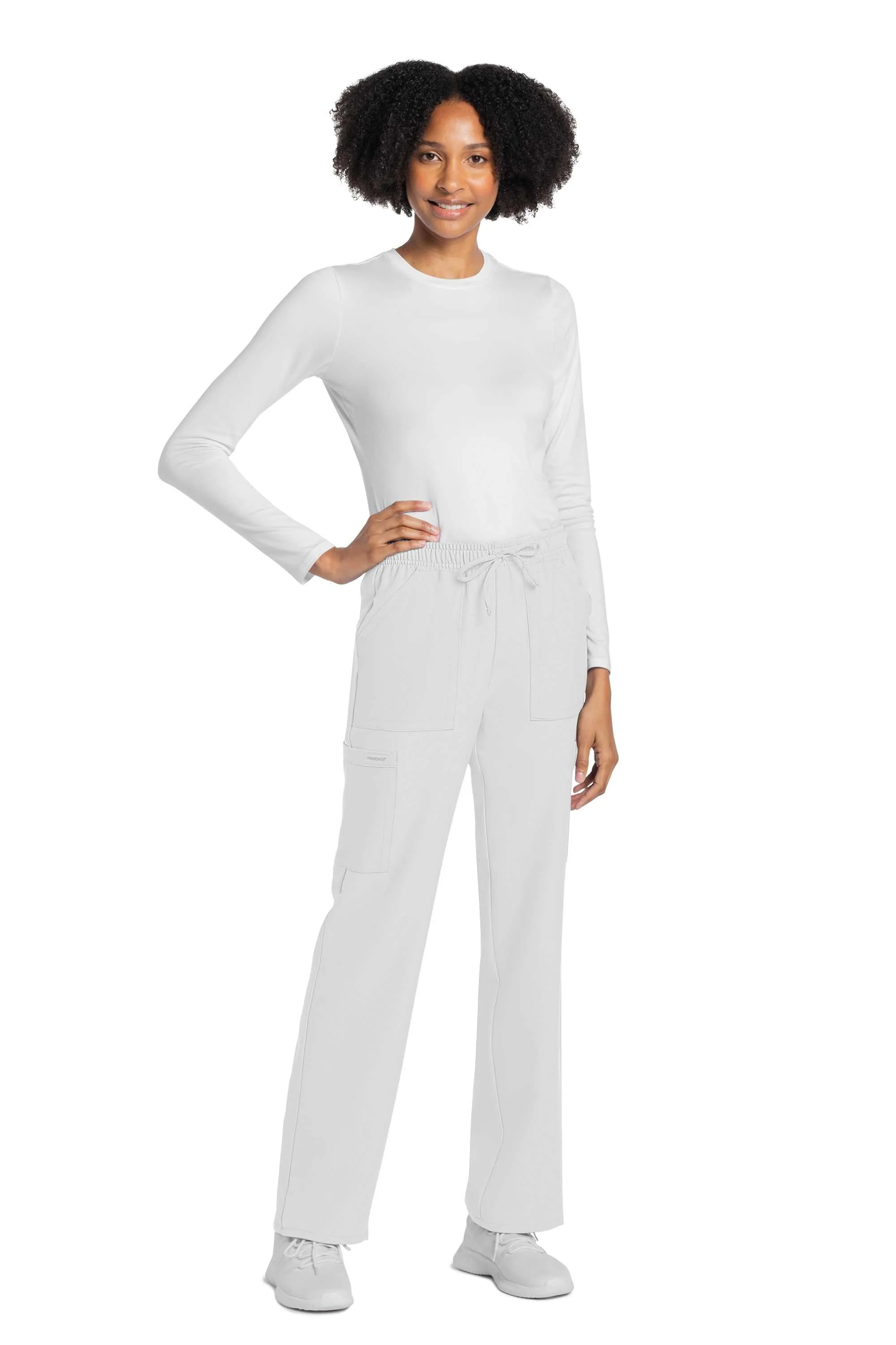 Cherokee Workwear Originals Ultra Women's 4-Pocket Drawstring Cargo Scrub Pants (CKE272A) - Image 9