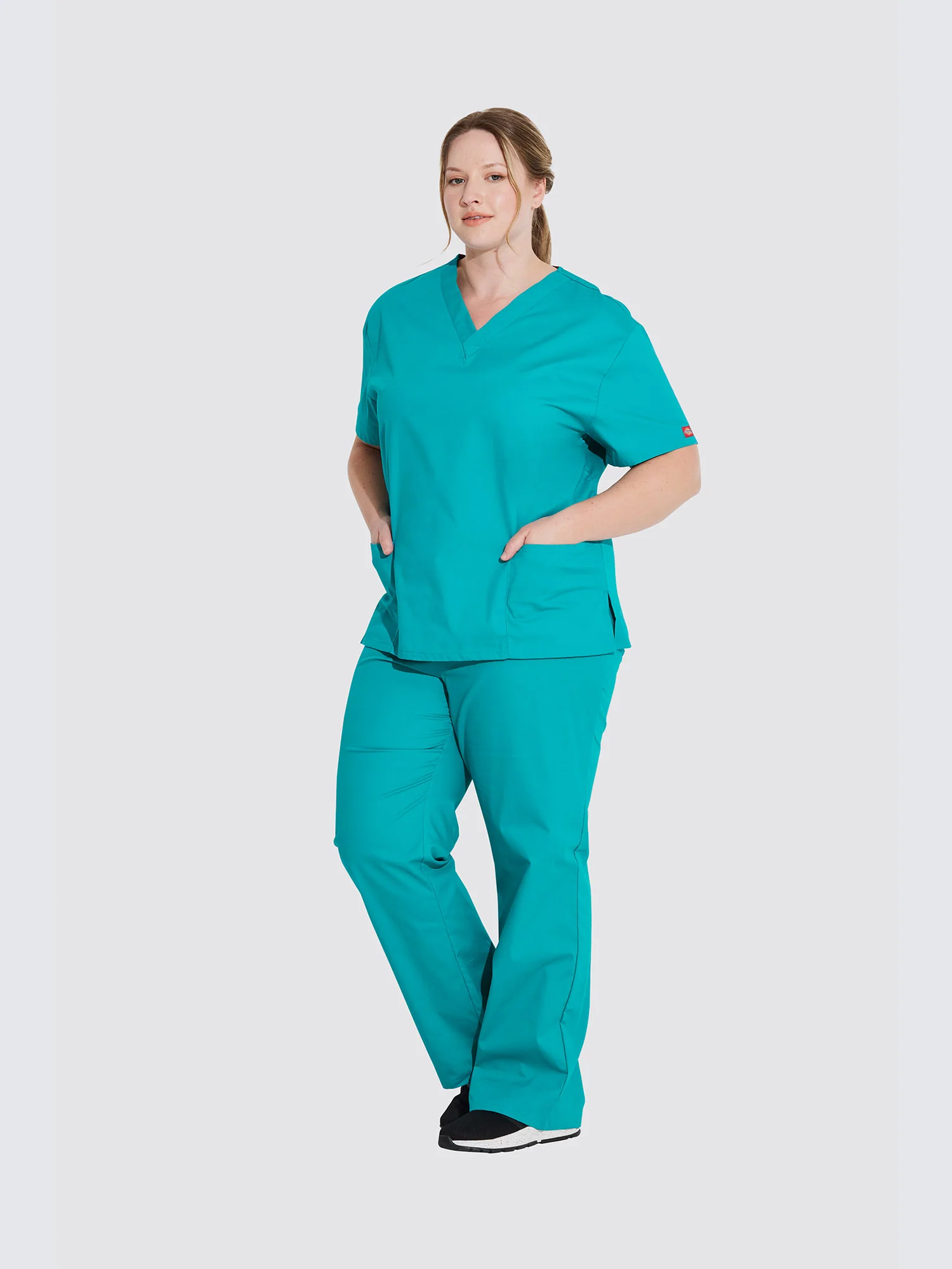 Dickies EDS Cotton Rich Unisex Scrub Top 86706 - Image 11