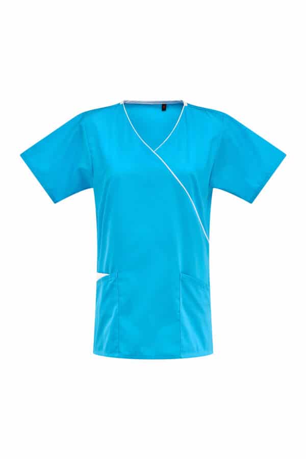 Galaxy Mock Wrap Top (in the style of Dickies HC11601) - Image 4