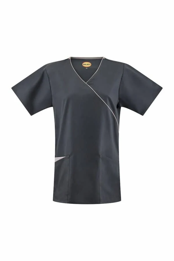 Galaxy Mock Wrap Top (in the style of Dickies HC11601) - Image 8