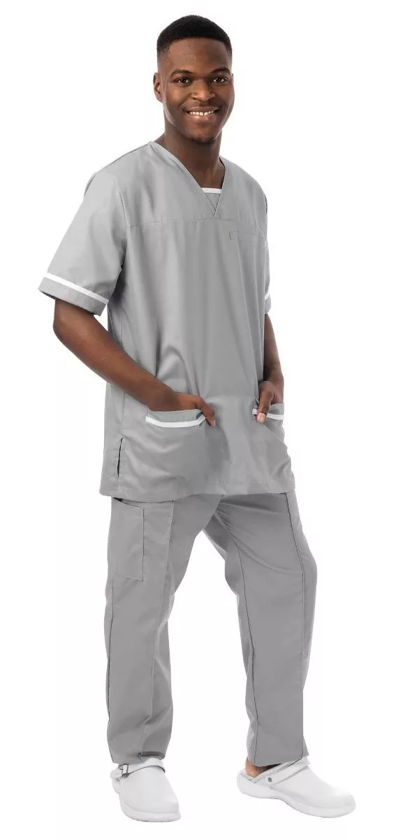 Key Scrubs Lightweight Scrub Top (White Trim) 534LW - Image 2