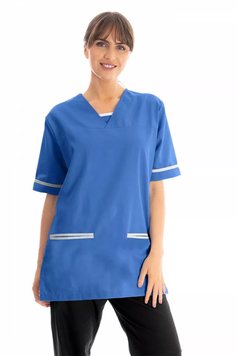 Key Scrubs Lightweight Scrub Top (White Trim) 534LW - Image 4