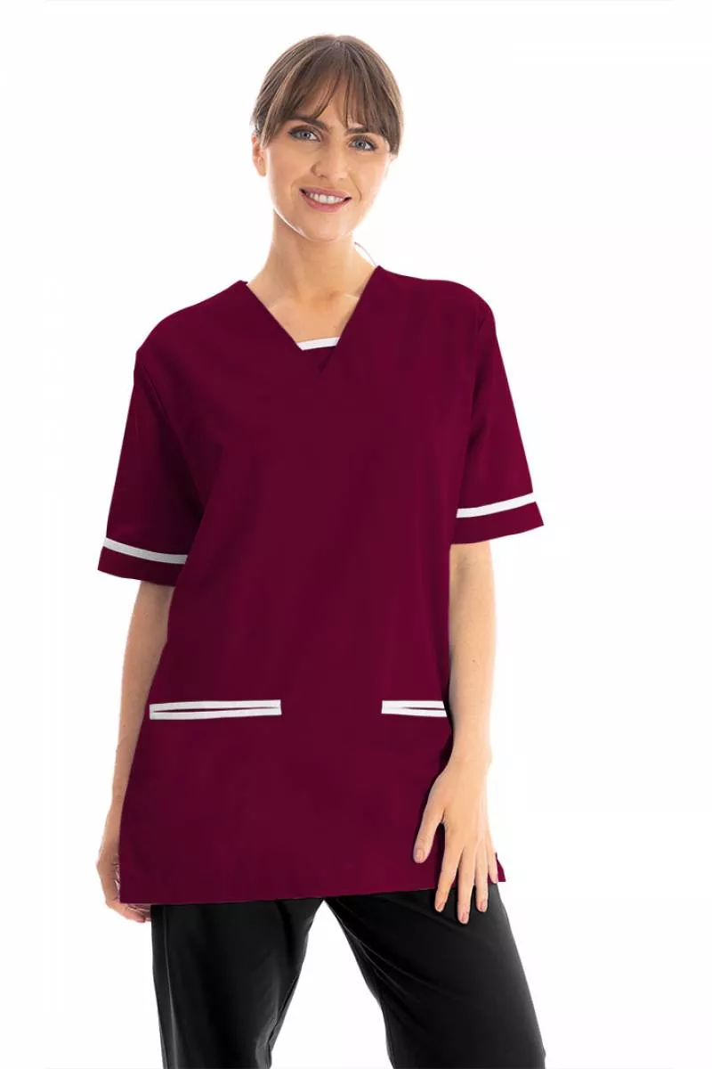 Key Scrubs Lightweight Scrub Top (White Trim) 534LW - Image 5