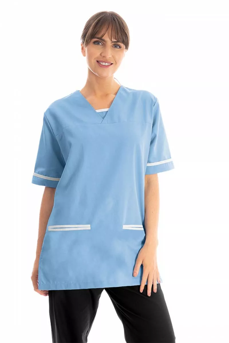 Key Scrubs Lightweight Scrub Top (White Trim) 534LW - Image 6