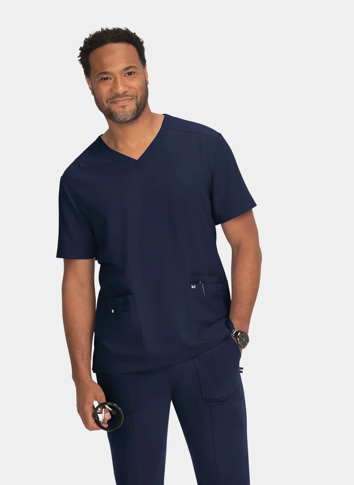 Koi Next Gen Free to be mens scrub top - Image 2