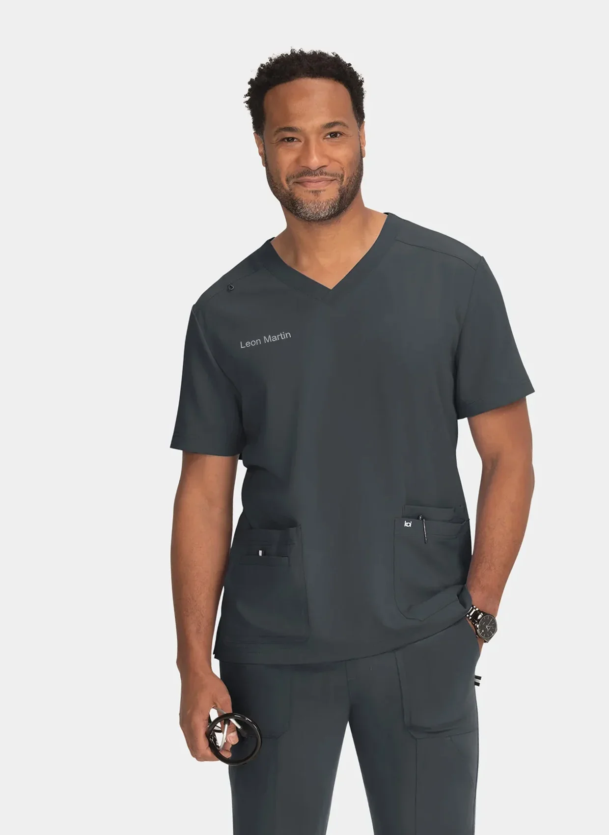 Koi Next Gen Free to be mens scrub top - Image 6