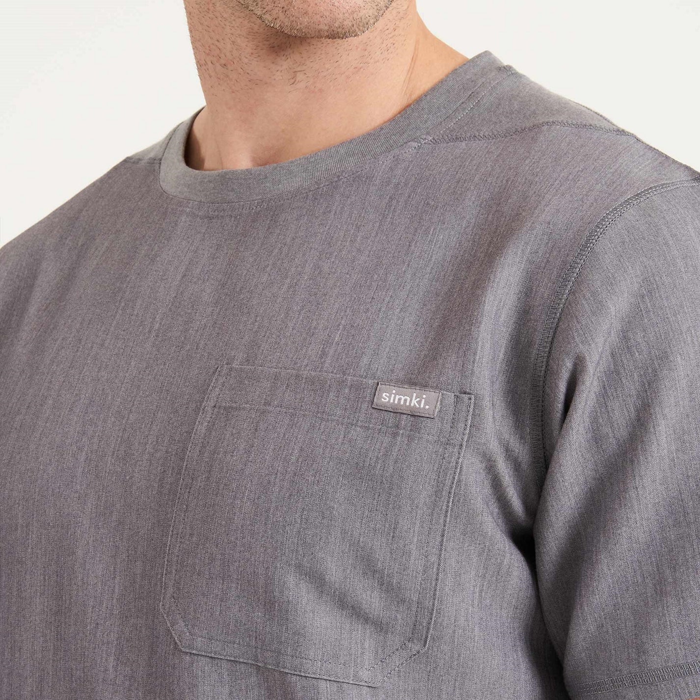 SIMKI Mens Miles Scrub Top - Image 4