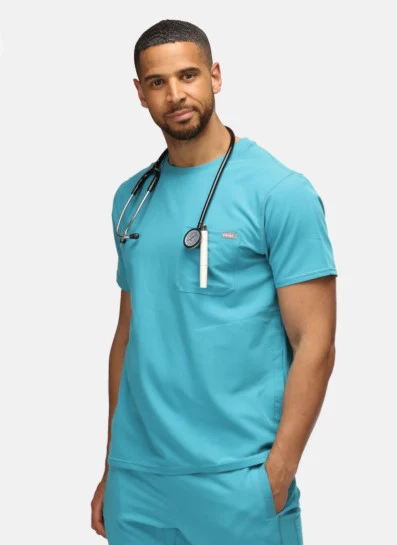 SIMKI Mens Miles Scrub Top - Image 7