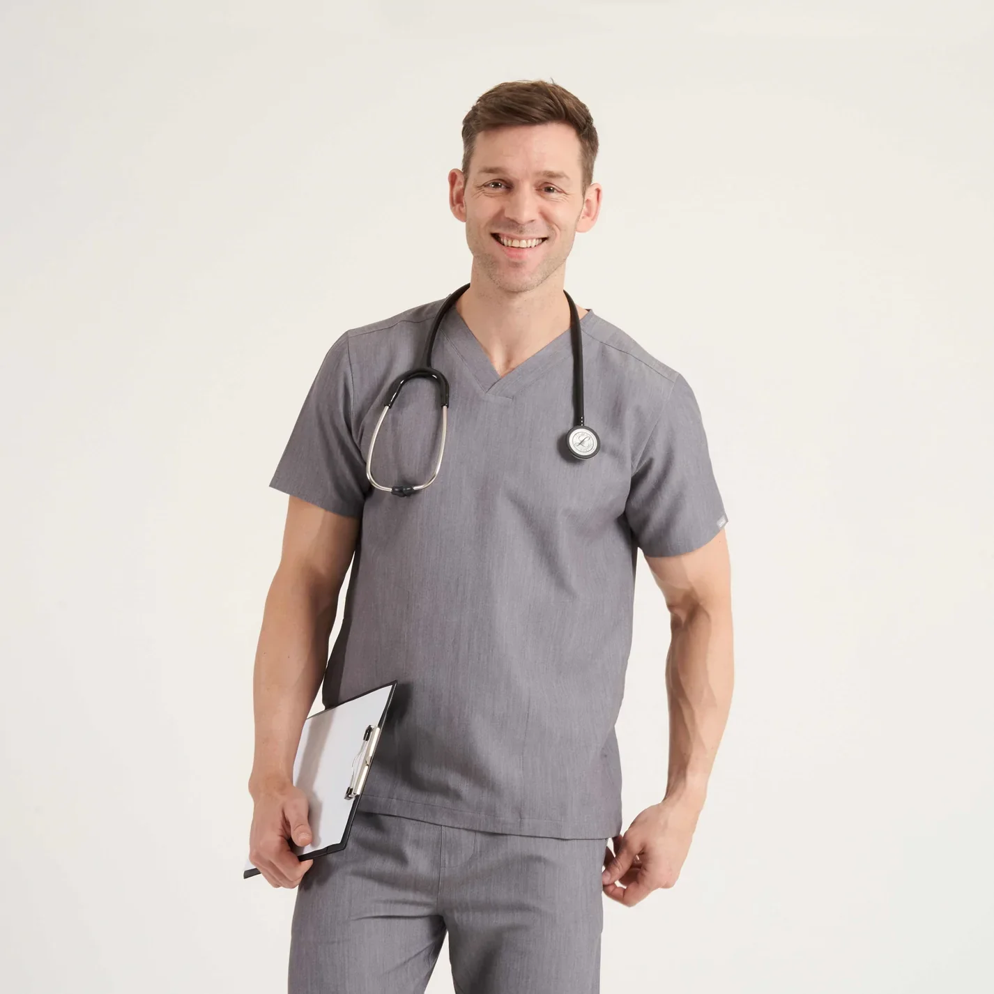 SIMKI Men's Oscar Scrub Top - Image 10