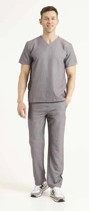 SIMKI Men's Oscar Scrub Top - Image 3