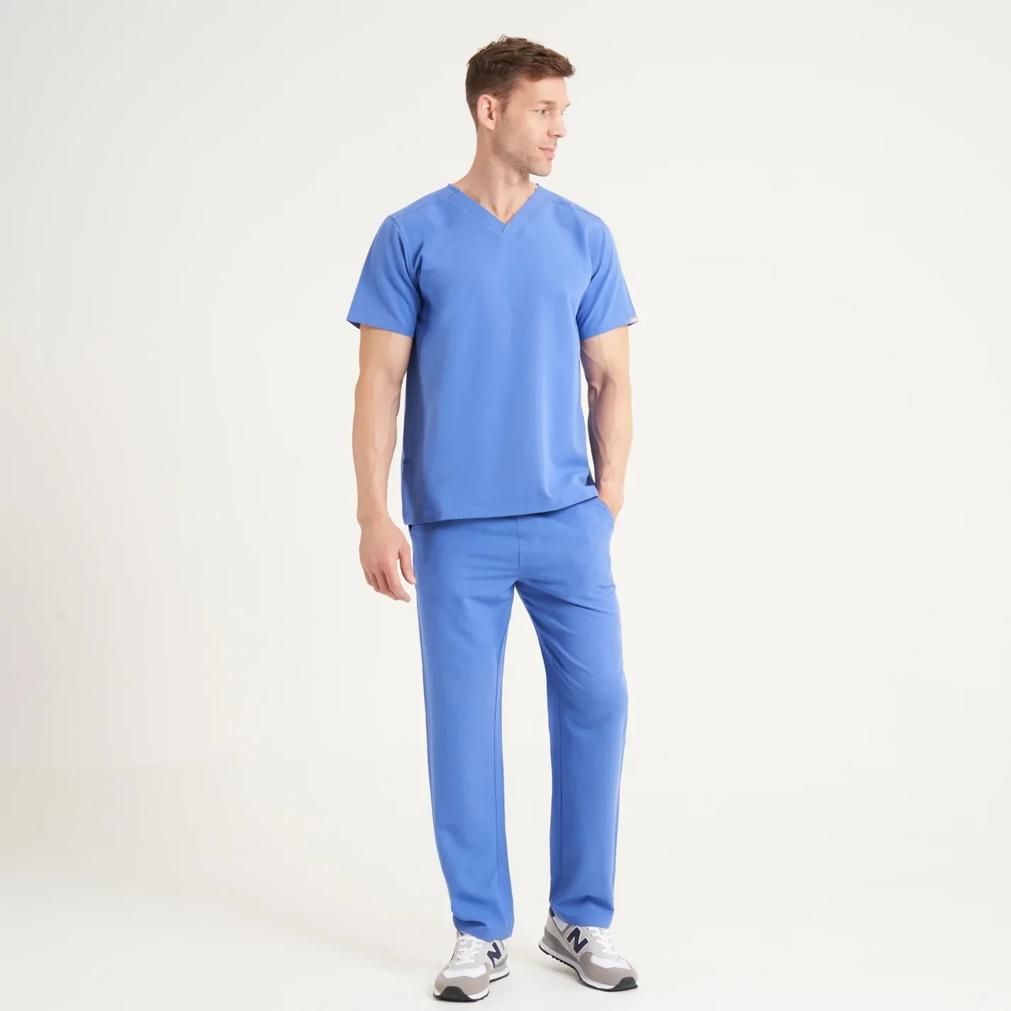 SIMKI Men's Oscar Scrub Top - Image 5