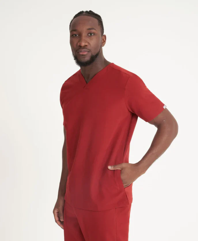 SIMKI Men's Oscar Scrub Top - Image 6