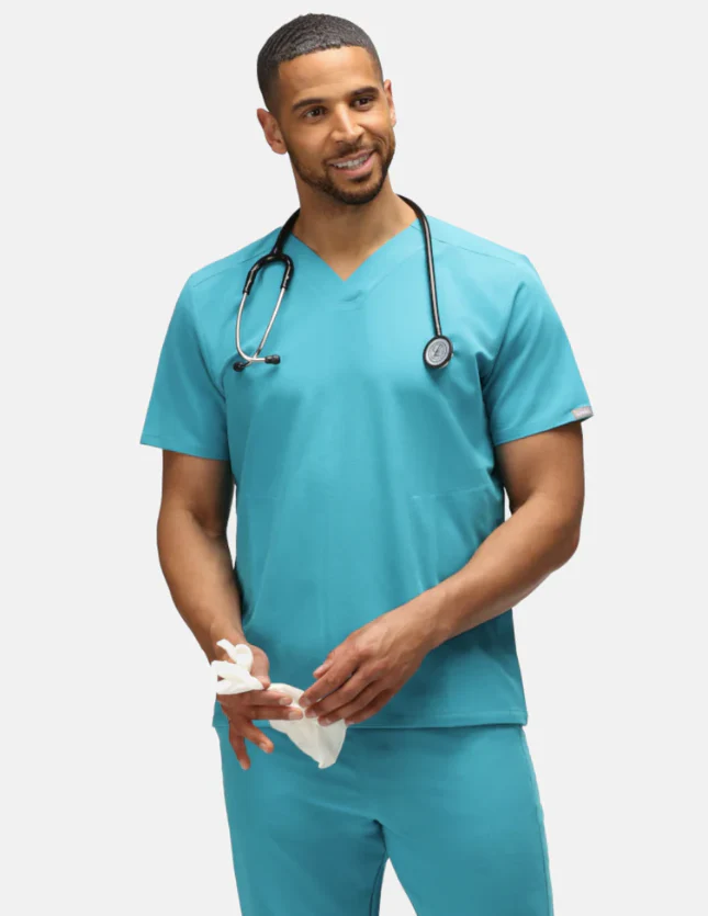 SIMKI Men's Oscar Scrub Top - Image 7