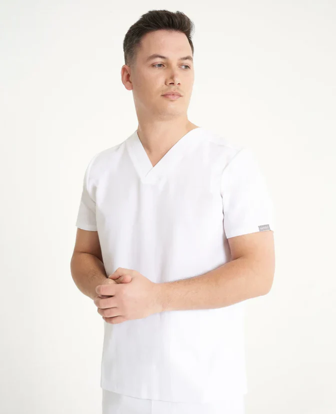 SIMKI Men's Oscar Scrub Top - Image 8