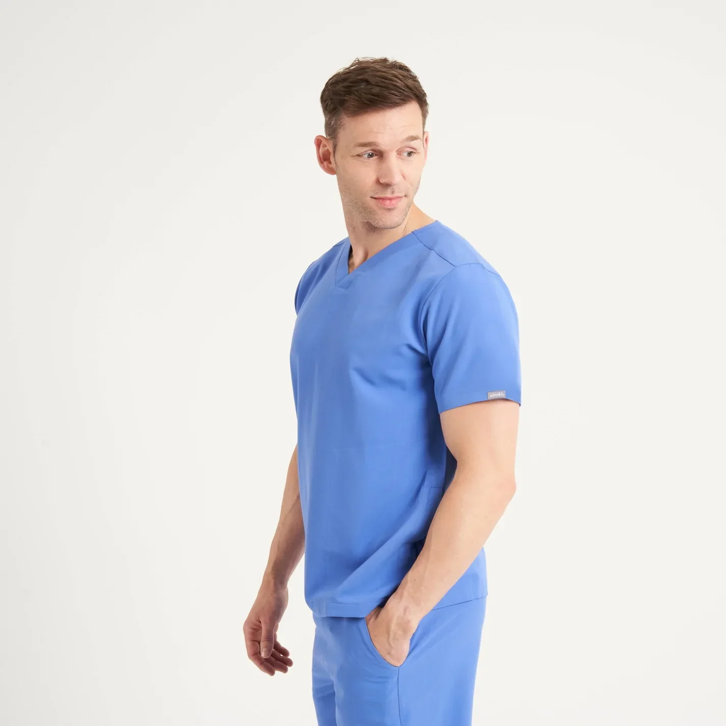 SIMKI Men's Oscar Scrub Top - Image 9