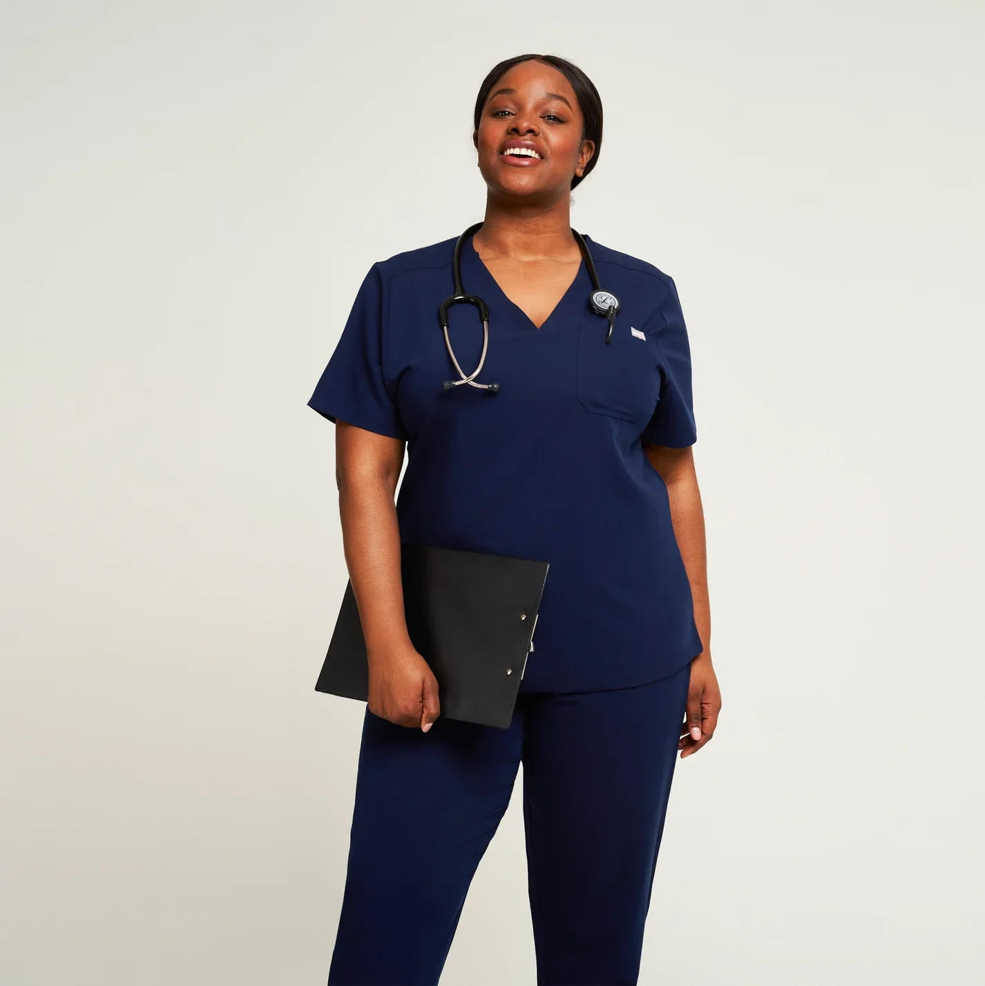 SIMKI Nova One Pocket Ladies 4 Way Stretch Scrub Top - Image 11