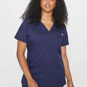 SIMKI Nova One Pocket Ladies 4 Way Stretch Scrub Top - Image 4