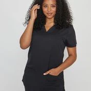 SIMKI Nova One Pocket Ladies 4 Way Stretch Scrub Top - Image 7